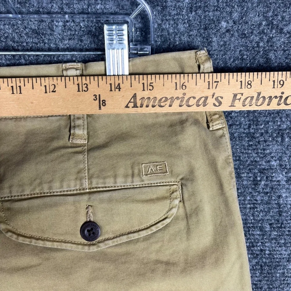 American Eagle Chino Pants Mens 33 Khaki Slim Straight Ne(x)t Level Flex